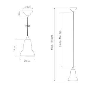 Lámparas de techo Original 1227 Anglepoise
