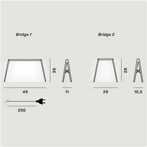 Lámpara sobremesa Bridge Foscarini