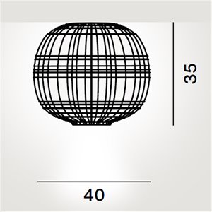 Lámpara techo Tartan Foscarini