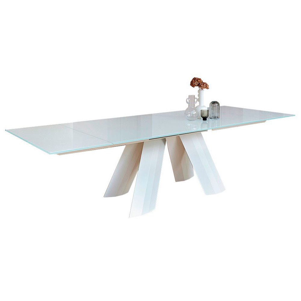 Mesa Twist Extensible Madera/Cristal Ingenia