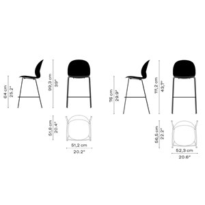 Taburete N02 Fritz Hansen