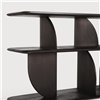 Consola Geometric - Teca marrón oscuro