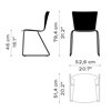 Silla Vico Duo trineo Fritz Hansen
