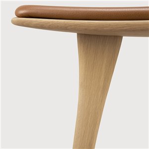 Osso alto: Roble barnizado - Cuero Cognac