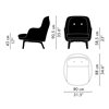 Sillón Fri patas madera Fritz Hansen