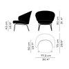 Sillón Let acero Fritz Hansen