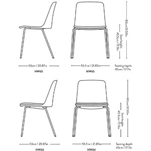 Silla Rely polipropileno &Tradition