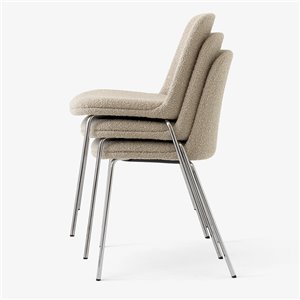 Silla Rely tapizada apilable &Tradition
