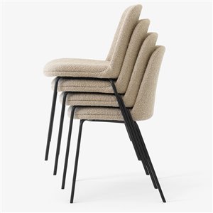 Silla Rely tapizada apilable &Tradition