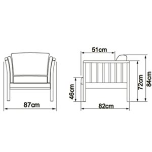 Butaca Aya Scandinavian Upholstery