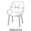 Silla Amelie madera Bontempi