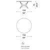 Mesa Big Round fija Ozzio Design