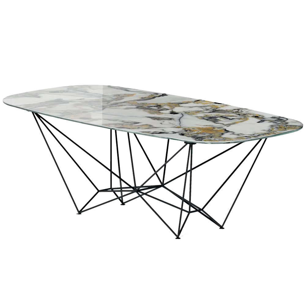Mesa Fil8 oval Fija cerámica Ozzio Design