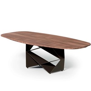 Mesa Gem Legno ovalada Ozzio Design
