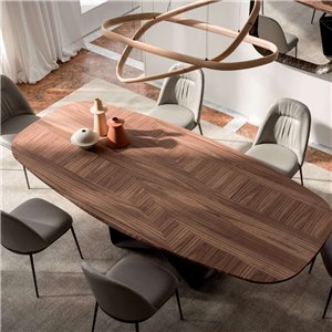 Mesa Gem Legno ovalada Ozzio Design