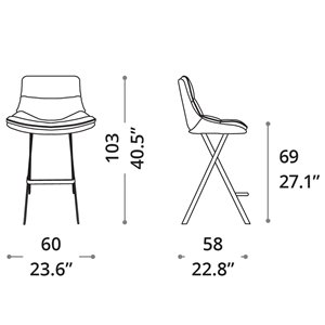 Taburete Roy Ozzio Design