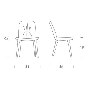 Silla Dafne Madera Tonin Casa