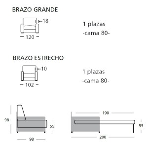 Sillón cama Diverso Oferta de Es interiorismo