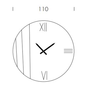 Espejo/Reloj Anemos Tonin Casa