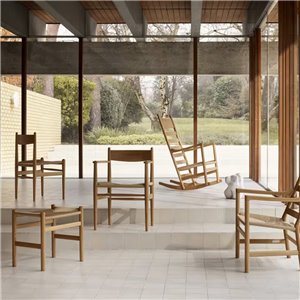 Silla CH37 Carl Hansen and Son - Roble aceite Cuerda natural