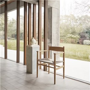 Silla CH37 Carl Hansen and Son - Roble aceite Cuerda natural
