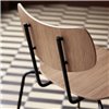 Silla Vega VLA26T Carl Hansen and Son - Roble barniz Acero negro