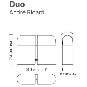 Lámpara sobremesa Duo SantaCole