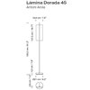 Lámpara pie Lámina Dorada 45 SantaCole
