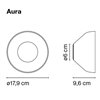 Aplique pared Aura 24V Marset