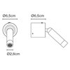 Aplique pared Ledtube A Marset