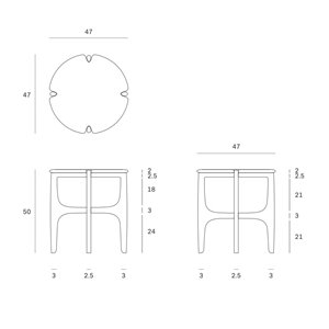Mesa Auxiliar PI Ethnicraft
