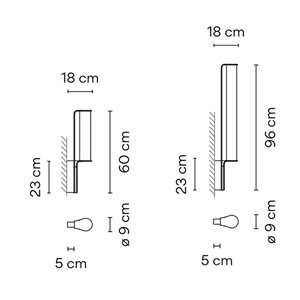 Lámpara aplique Class outdoor Vibia