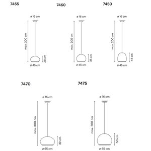Lámpara suspensión Knit Vibia