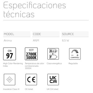Lámpara sobremesa Anima Lumina
