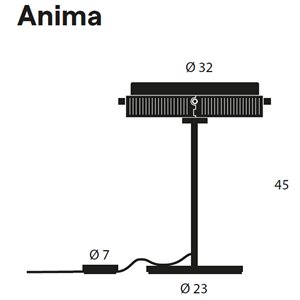 Lámpara sobremesa Anima Lumina