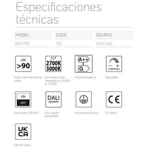 Lámpara suspensión Dot Lumina