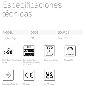 Lámpara sobremesa Limbus Eye Lumina