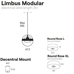 Lámpara suspensión Limbus LED Racimo Lumina