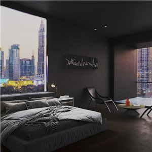 Reloj pared Skyline 1830NY Progetti
