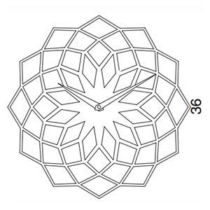 Reloj pared Skallop Progetti