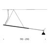 Lámpara suspensión Max. Mover Ingo Maurer