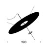 Lámpara suspensión Flying Disc Ingo Maurer