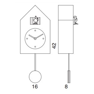 Reloj pared Freebird Punk Progetti