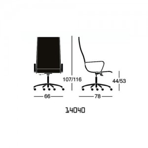 Silla ejecutivo Light 14040 de Luxy. Sillas de oficina. Sillas de diseño.