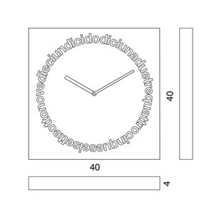 Reloj pared Dodici 2595 Progetti