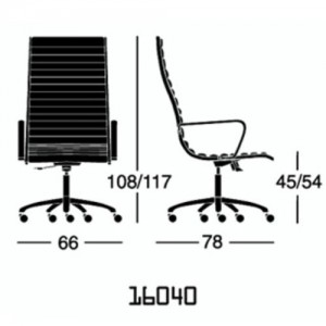 Silla ejecutivo Light 16040 de Luxy. Sillas de oficina. Sillas para ejecutivo.