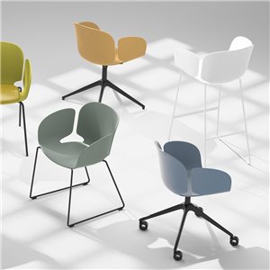 Silla Nest Giratoria con Ruedas Sellex