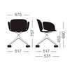 Silla Nest Giratoria con Ruedas Sellex