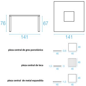 Mesa Quadro Emu