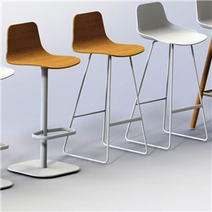 Taburete Set patín Roble alto Sellex
